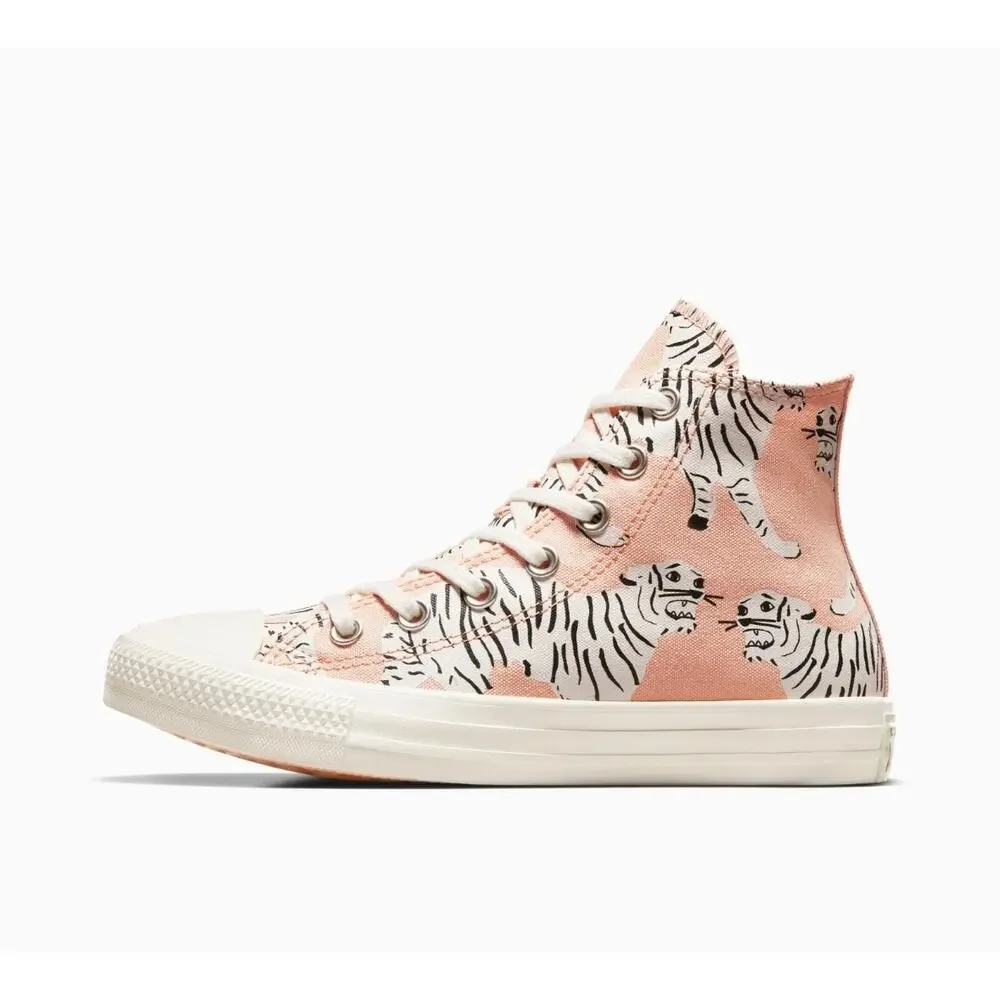 Converse Chuck Taylor All Star Hi Tiger Print Animal Graphic High Top  NWOT 7.5 - Picture 2 of 11
